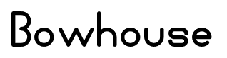 Bowhouse font