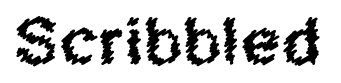 Scribbled font