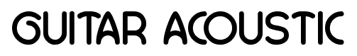 GUITAR ACOUSTIC font