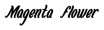 Magenta Flower font