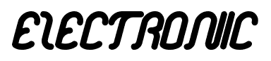 electronic font