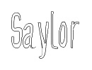 Saylor font