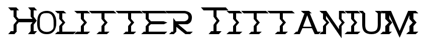 Holitter Tittanium font