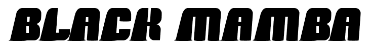 Black Mamba font