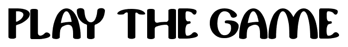 Play The Game font