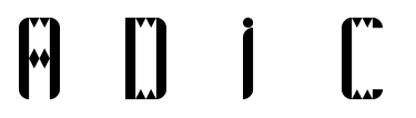 Adic font