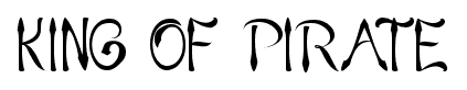 KING OF PIRATE font