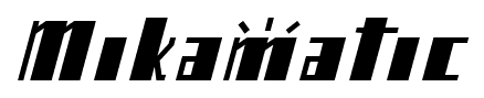 Mikamatic font