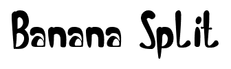Banana Split font