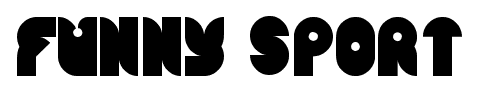 funny sport font