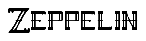 Zeppelin font