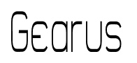 Gearus font