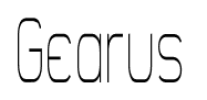 Gearus font