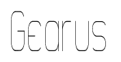 Gearus font