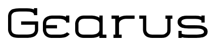 Gearus font