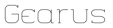 Gearus font