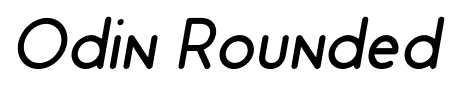 Odin Rounded font
