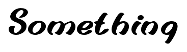 Something font