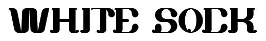 white sock font
