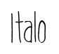 Italo font