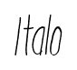 Italo font