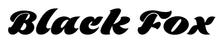 Black Fox font