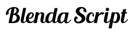 Blenda Script font
