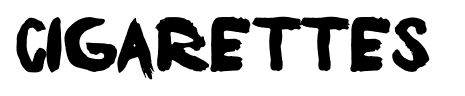 Cigarettes & Coffee font