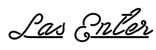 Las Enter font