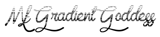 Mf Gradient Goddess font