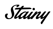 Stainy font
