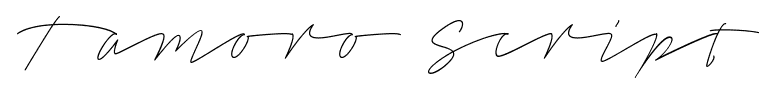 Tamoro Script font