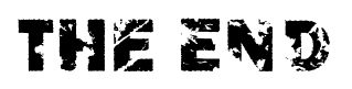 The End font