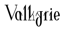 Valkyrie font