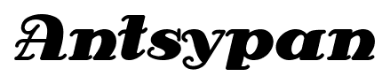 Antsypan font