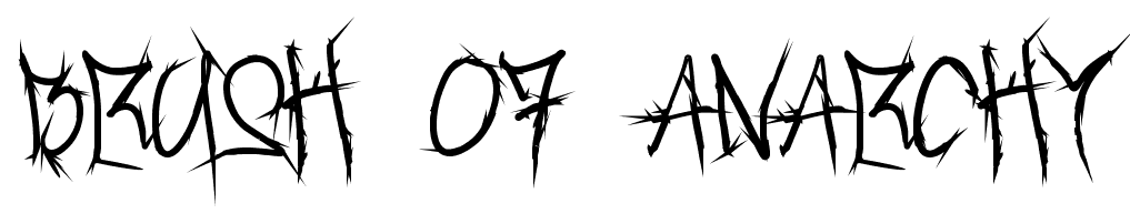 Brush Of Anarchy font