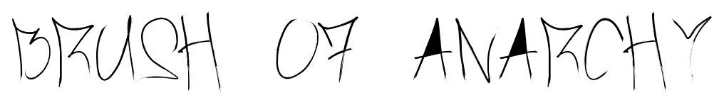 Brush Of Anarchy font