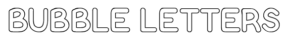 Bubble Letters font