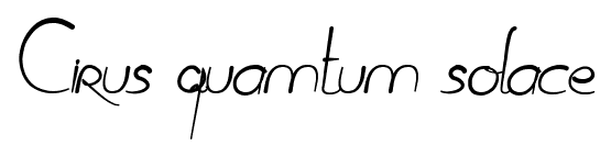 Cirus quamtum solace font