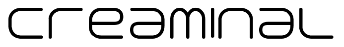 Creaminal font