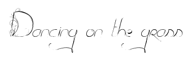 Dancing on the grass font
