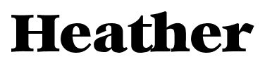 Heather font