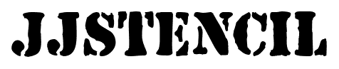 Jjstencil font