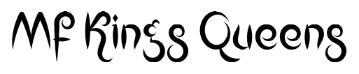 Mf Kings Queens font
