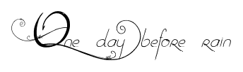 One day before rain font