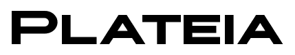 Plateia font