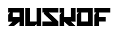 Ruskof font