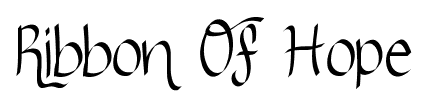 Ribbon Of Hope font