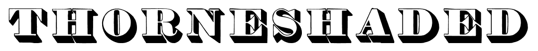 Thorneshaded font