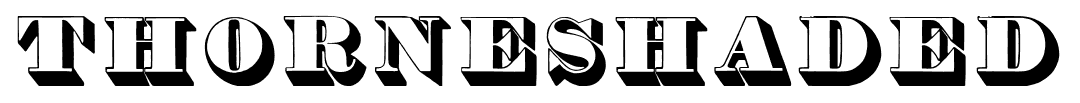 Thorneshaded font
